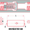 PARKER POPPETT INLINE CHECK VALVE - Image 3